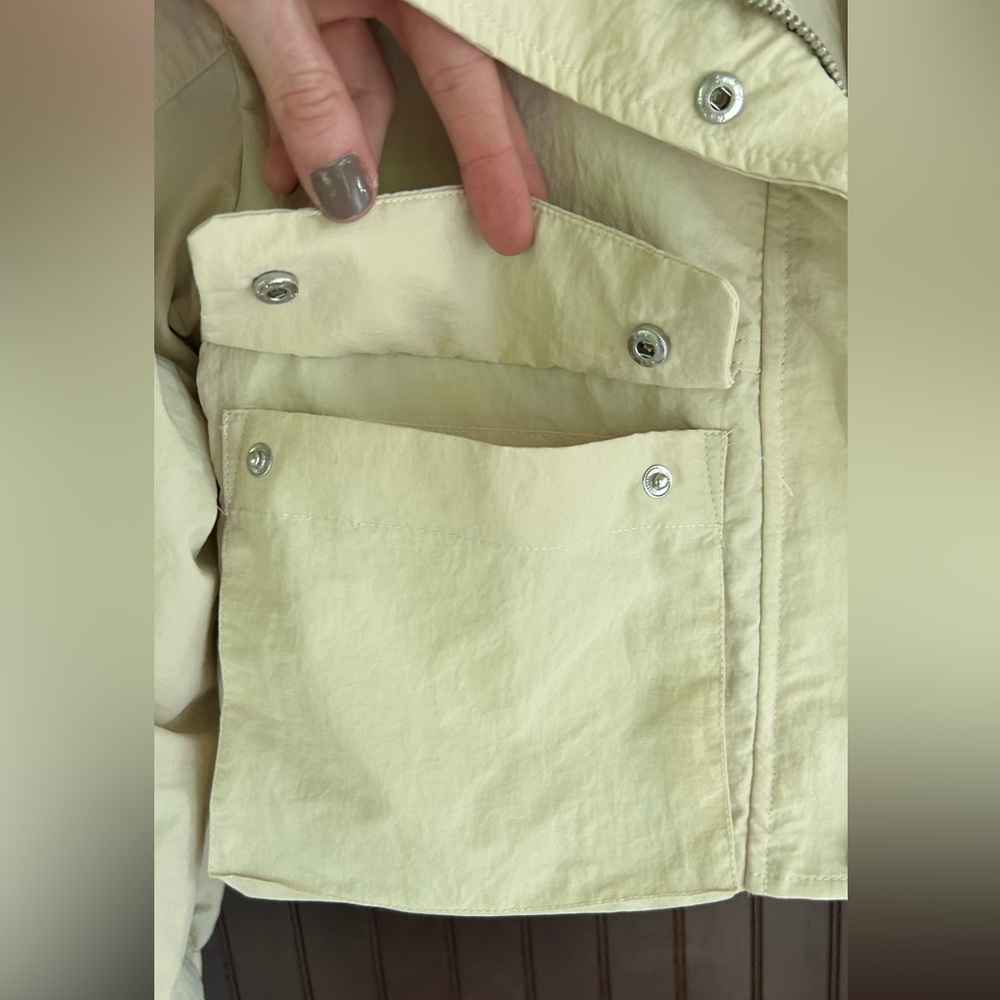 NWT ZARA Kids Lightweight Utility Cargo Jacket Neutral Layer Casual | Size 9-10 - Picture 6 of 14